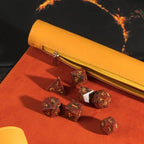 TDSO Faux Leather Dice Roll & Play-Mat - Orange