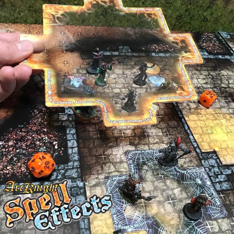 ArcKnight Flat Plastic Miniatures - PF Spell Effects