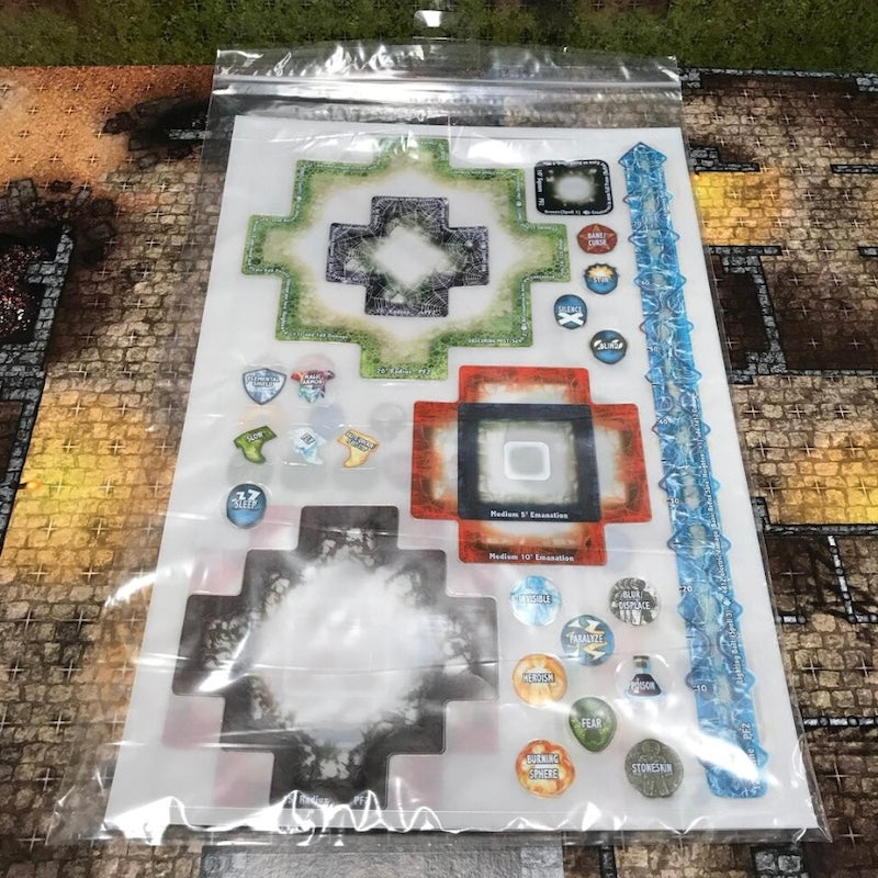 ArcKnight Flat Plastic Miniatures - PF Spell Effects