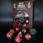 Dice Tomes Sorcerer 7 Dice Polyset + Coin