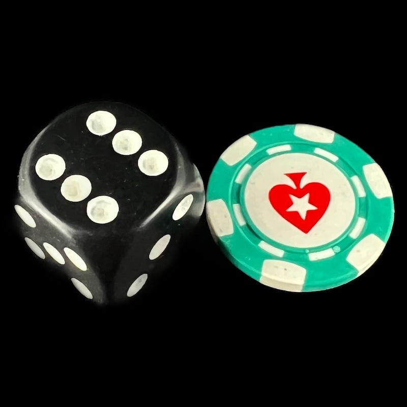 CLEARANCE Casino Chip 22mm Green