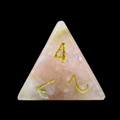 TDSO Gemstone Agate Cherry & Gold D4 Dice