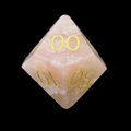 TDSO Gemstone Agate Cherry & Gold Percentile Dice