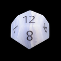 TDSO Gemstone Agate Lace & Black D12 Dice