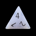 TDSO Gemstone Agate Lace & Black D4 Dice