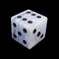 TDSO Gemstone Agate Lace & Black D6 Spot Dice