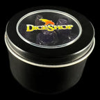 TDSO Zircon Glass Rainbow & Gold Bullet Dice Set