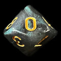 TDSO Aurora Emerald D10 Dice