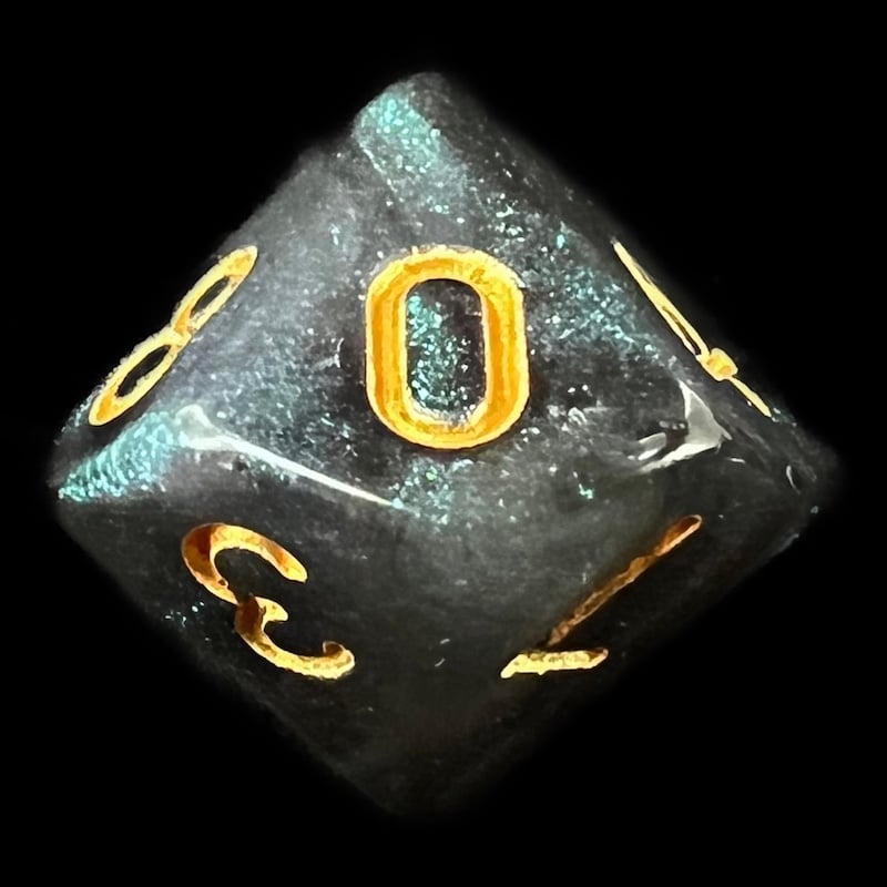 TDSO Aurora Emerald D10 Dice