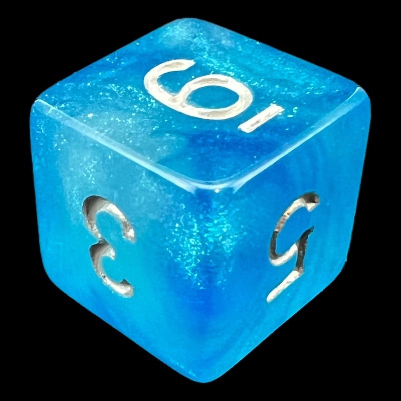 TDSO Aurora Mermaids Tear D6 Dice