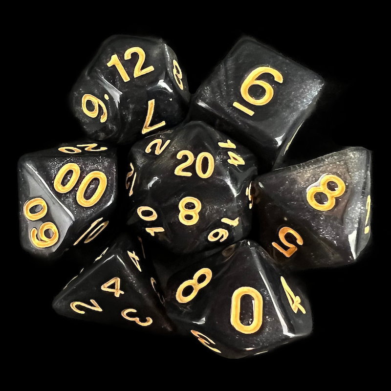 TDSO Aurora Meteorite 7 Dice Polyset LTD EDITION