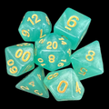 TDSO Aurora Mint Green 7 Dice Polyset LTD EDITION