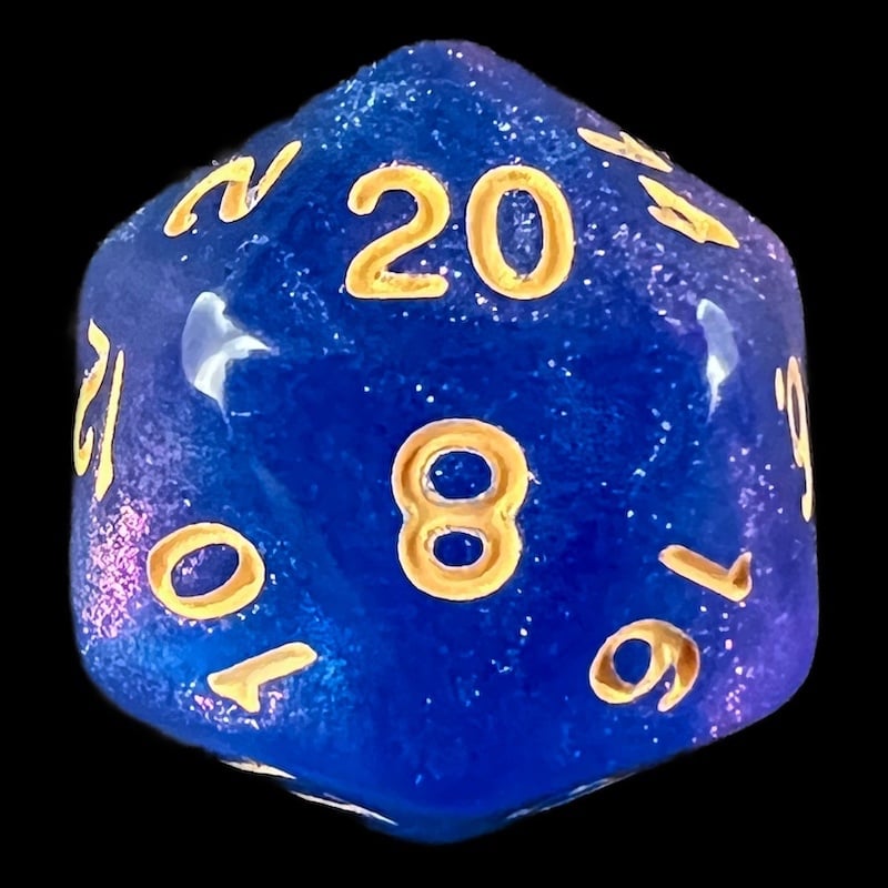 TDSO Aurora Secret Stars D20 Dice