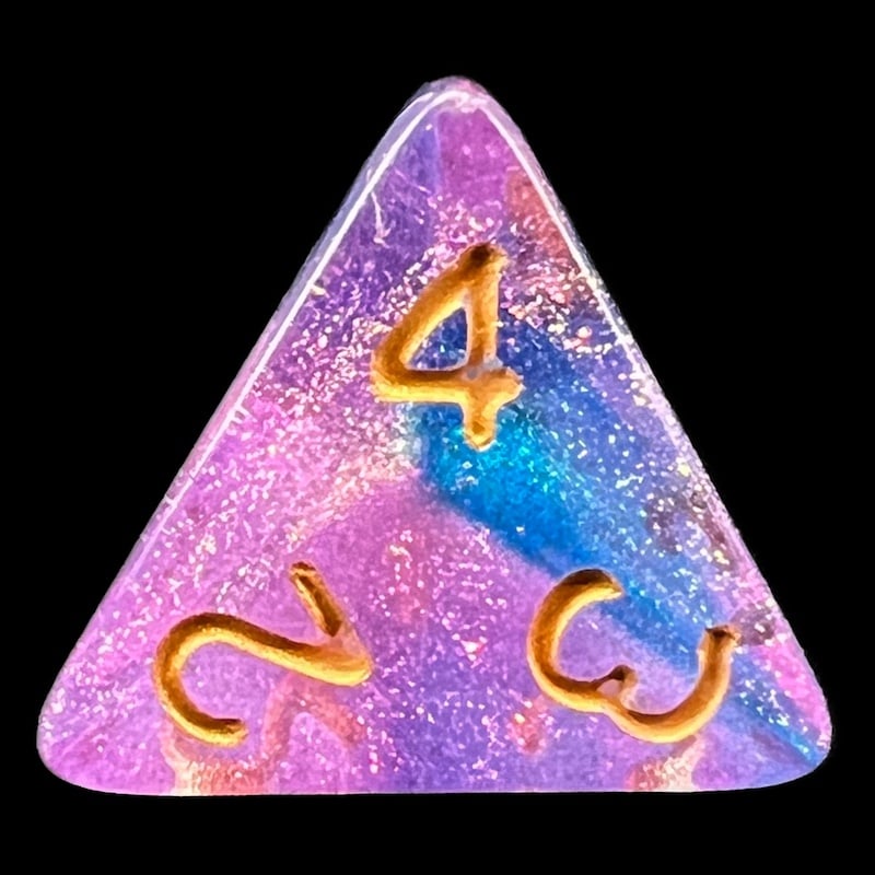 TDSO Aurora Secret Stars D4 Dice