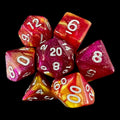 TDSO Aurora Solar Flare 7 Dice Polyset