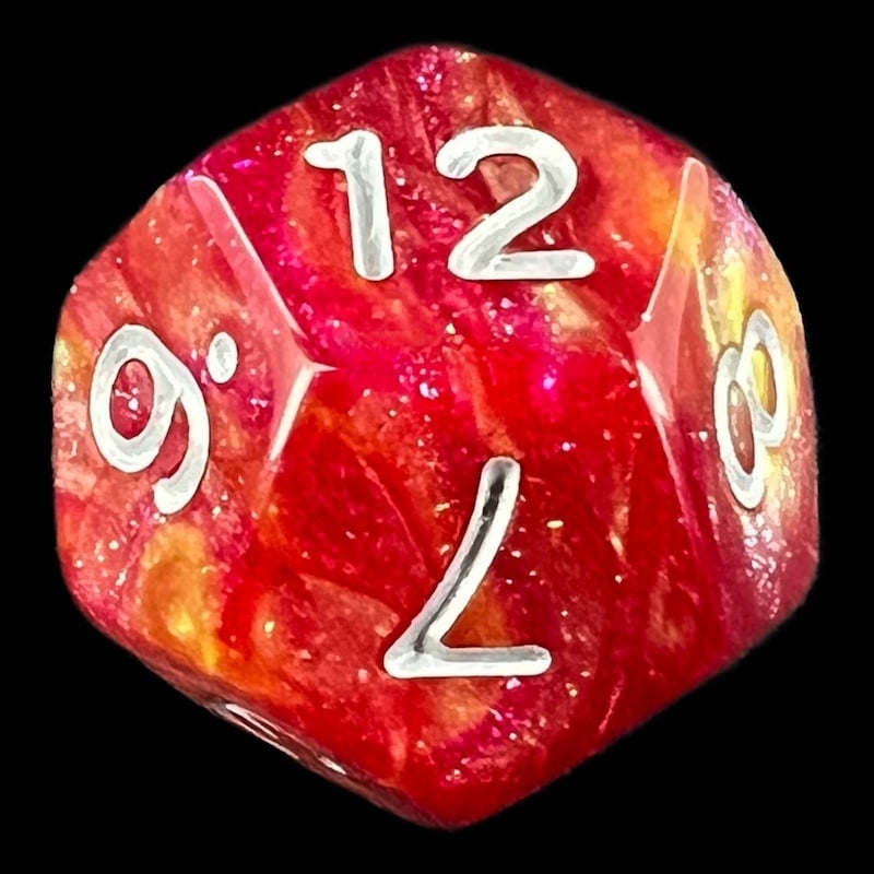 TDSO Aurora Solar Flare D12 Dice