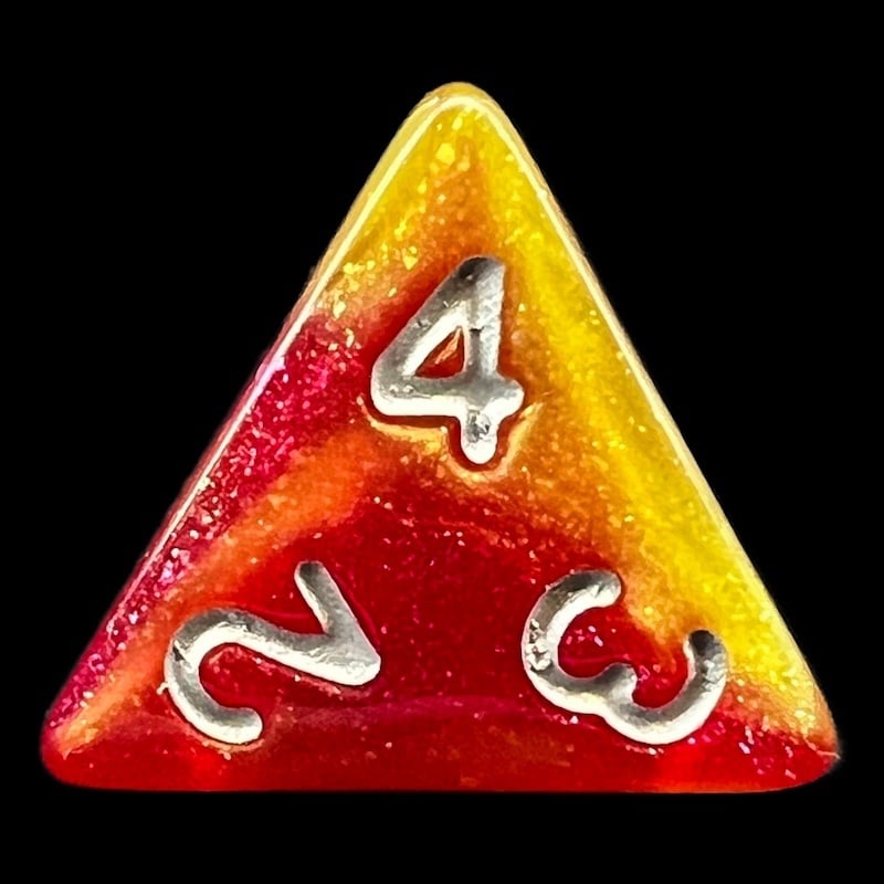TDSO Aurora Solar Flare D4 Dice