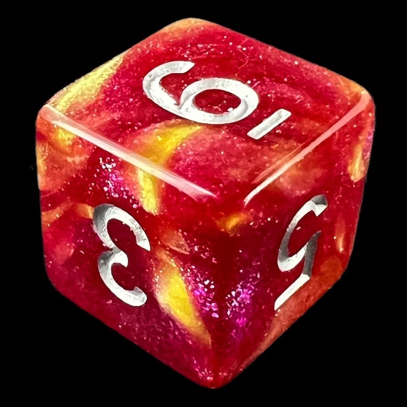 TDSO Aurora Solar Flare D6 Dice
