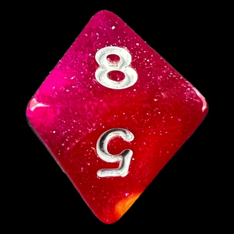 TDSO Aurora Solar Flare D8 Dice