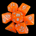 TDSO Aurora Tangerine 7 Dice Polyset LTD EDITION