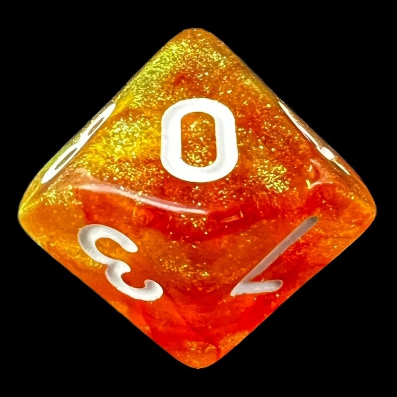 TDSO Aurora Volcanic Lava D10 Dice