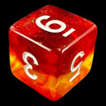 TDSO Aurora Volcanic Lava D6 Dice
