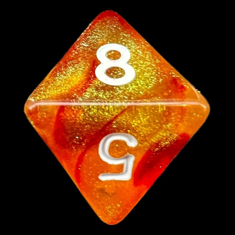 TDSO Aurora Volcanic Lava D8 Dice
