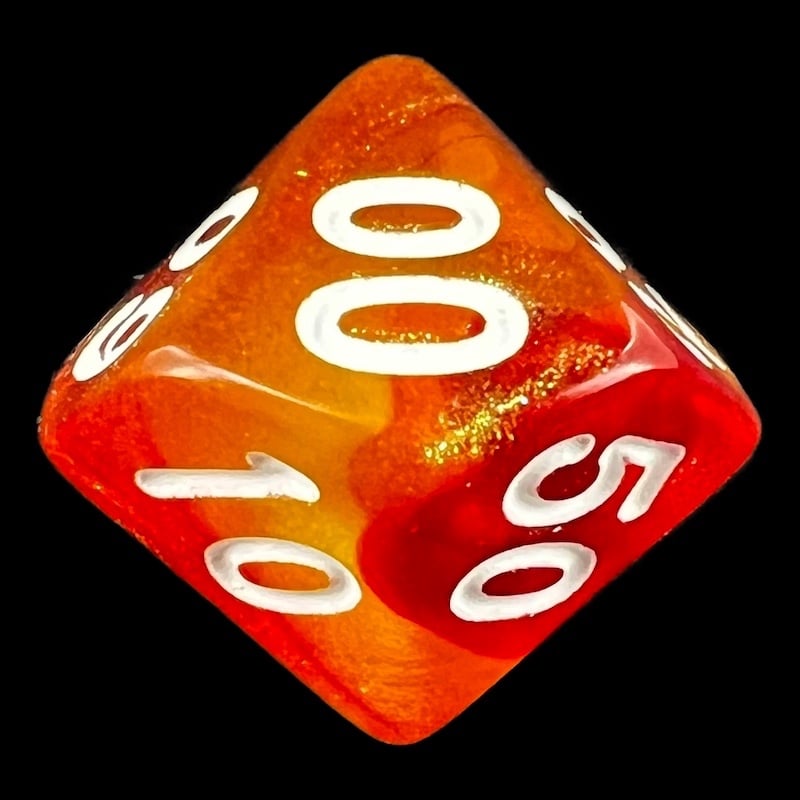 TDSO Aurora Volcanic Lava Percentile Dice