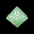 TDSO Gemstone Aventurine Green & Gold D10 Dice