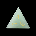 TDSO Gemstone Aventurine Green & Gold D4 Dice
