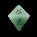 TDSO Gemstone Aventurine Green & Black D8 Dice
