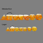TDSO Beer Dice: Oktoberfest LARGE 7 Dice Polyset LTD EDITION