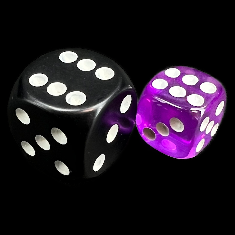 TDSO Bright Gem Amethyst 36 x D6 Dice Set