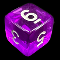TDSO Bright Gem Amethyst D6 Dice