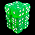 TDSO Bright Gem Emerald 12 x D6 Dice Set