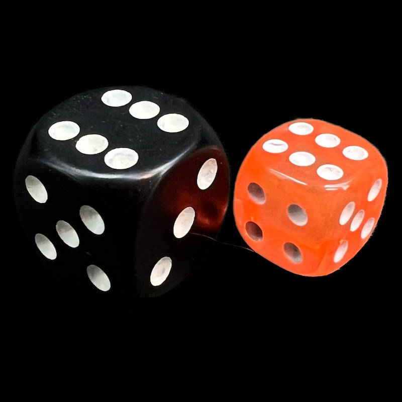 TDSO Bright Gem Fire Opal 36 x D6 Dice Set