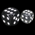 TDSO Bright Gem Quartz Grey 12mm D6 Spot Dice