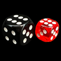 TDSO Bright Gem Ruby 12mm D6 Spot Dice