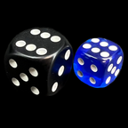 TDSO Bright Gem Sapphire 36 x D6 Dice Set