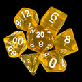 TDSO Bright Gem Topaz 7 Dice Polyset