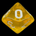 TDSO Bright Gem Topaz D10 Dice