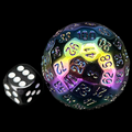 TDSO Cannonball Iridescent HUGE 45mm D100 Dice