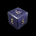 TDSO Cats Eye Glass Kynite & Gold D6 Dice