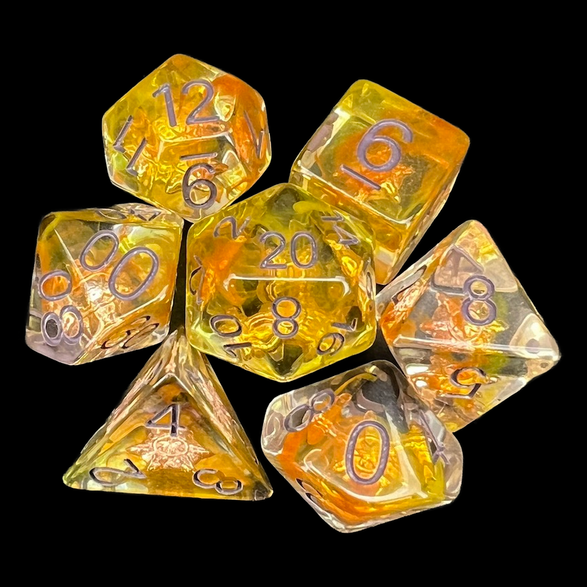 TDSO Character Class Cleric - Sun 7 Dice Polyset