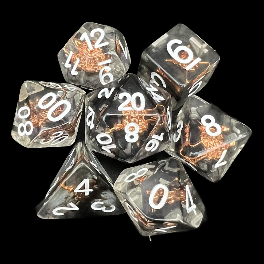 TDSO Character Class Fighter - Shield 7 Dice Polyset