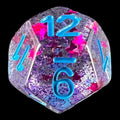 HALF PRICE CLEARANCE TDSO Confetti Cerise Star D12 Dice