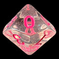 TDSO Confetti Clear & Pink D10 Dice