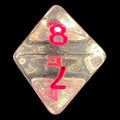 TDSO Confetti Clear & Pink D8 Dice