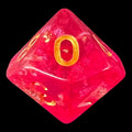 TDSO Confetti Hot Pink & Gold D10 Dice