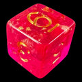 TDSO Confetti Hot Pink & Gold D6 Dice
